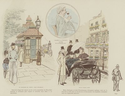 Illustrazione per La Vie De Londres di Mars da Maurice Charles Mathieu Bonvoisin