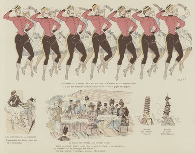 Illustrazione per La Vie De Londres di Mars da Maurice Charles Mathieu Bonvoisin