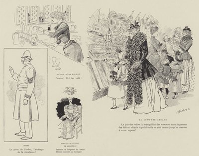 Illustrazione per La Vie De Londres di Mars da Maurice Charles Mathieu Bonvoisin
