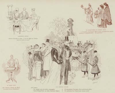 Illustrazione per La Vie De Londres di Mars da Maurice Charles Mathieu Bonvoisin