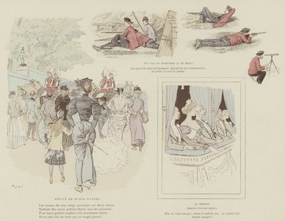 Illustrazione per La Vie De Londres di Mars da Maurice Charles Mathieu Bonvoisin