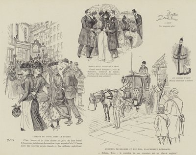 Illustrazione per La Vie De Londres di Mars da Maurice Charles Mathieu Bonvoisin