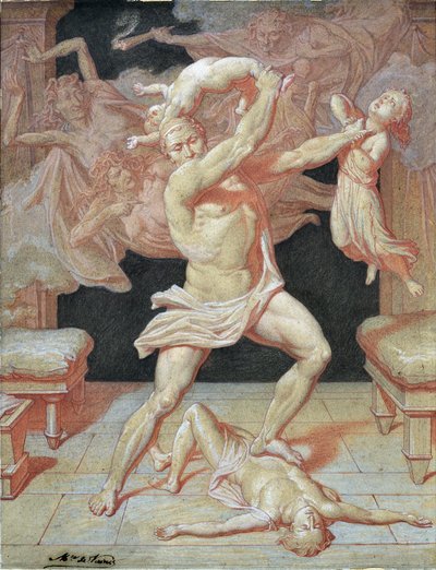 Ercole reso folle da Era massacra i suoi figli da Maurice De Vaines