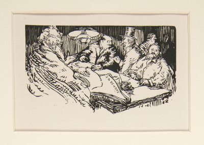 Les camelots de la Pensée, illustrazione, p. 47 da Maurice Delcourt
