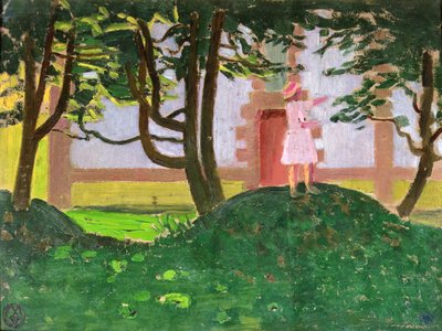 Un mucchio di foglie davanti alla cappella da Maurice Denis