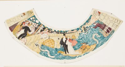 Al North Bridge, si tenne un ballo (studio per un paralume) da Maurice Denis