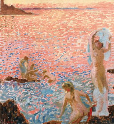 Bagnanti al crepuscolo, 1912 da Maurice Denis