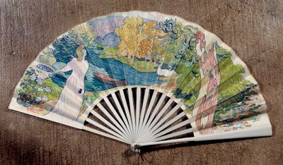 Ventaglio di fidanzamento, decorato da Maurice Denis da Maurice Denis
