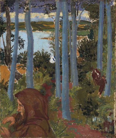 Paesaggio con uomo incappucciato, 1903 da Maurice Denis