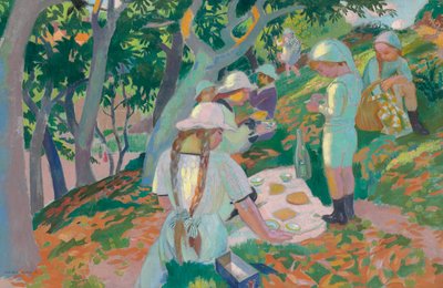Le goûter sous les châtaigniers, 1914 da Maurice Denis