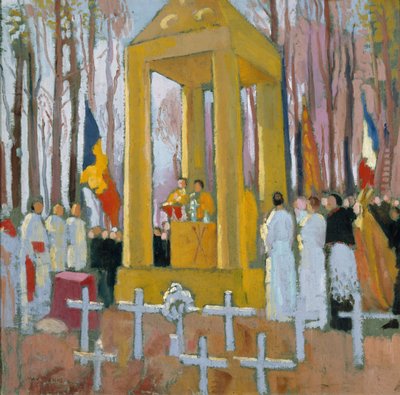 Messa davanti alla tomba di Ernest Psichari, 1924 da Maurice Denis