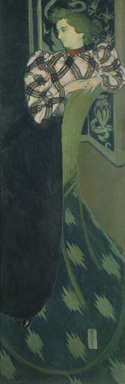 Ritratto di Madame Ranson in verde, 1893 da Maurice Denis