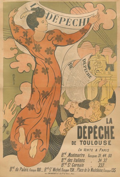Poster per il giornale La Dépêche de Toulouse, 1892 da Maurice Denis