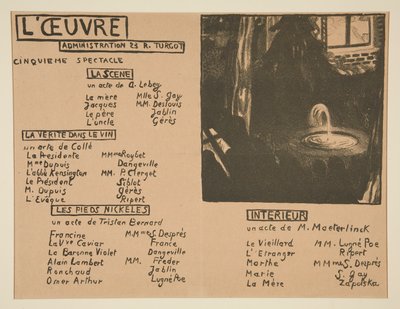 Programma del teatro di L da Maurice Denis