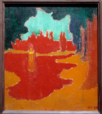 Macchie di sole sulla terrazza. Dipinto di Maurice Denis (1870-1943) da Maurice Denis