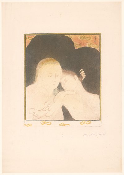 Donna che accarezza un giovane da Maurice Denis