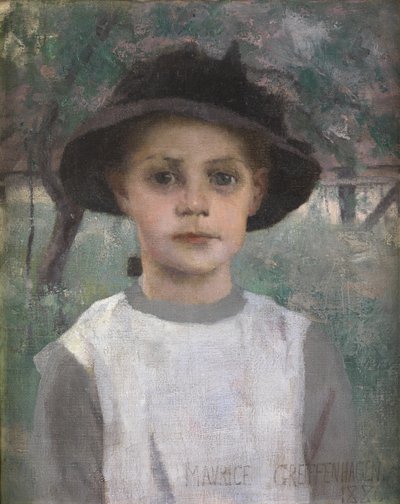 Una giovane ragazza, 1886 da Maurice Greiffenhagen