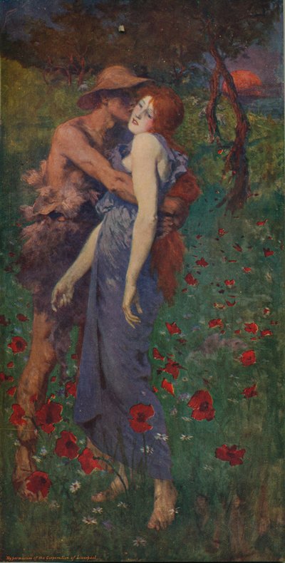 Un idillio, 1891, c1915 da Maurice Greiffenhagen