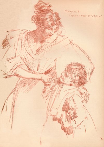 Madre e bambino, c1897, 1897 da Maurice Greiffenhagen