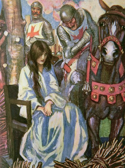 Sali dietro di me sul mio destriero - Il cavallo valoroso che non ha mai fallito il suo cavaliere, illustrazione da 