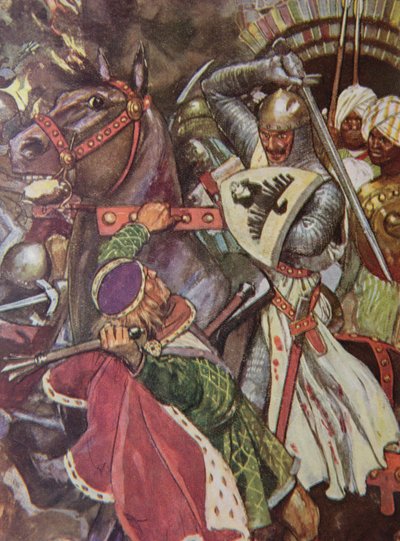 Volta, Templare dal Cuore Falso! Lascia Andare Colei che Non Sei Degno di Toccare!, illustrazione da 