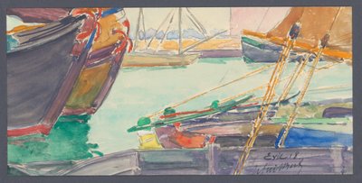 Navi in un canale da Maurice Guilbert