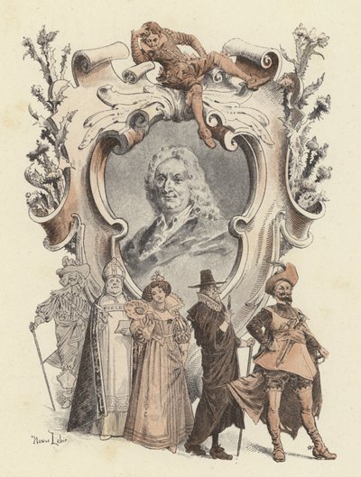 Alain-Rene Lesage, ritratto da Maurice Leloir
