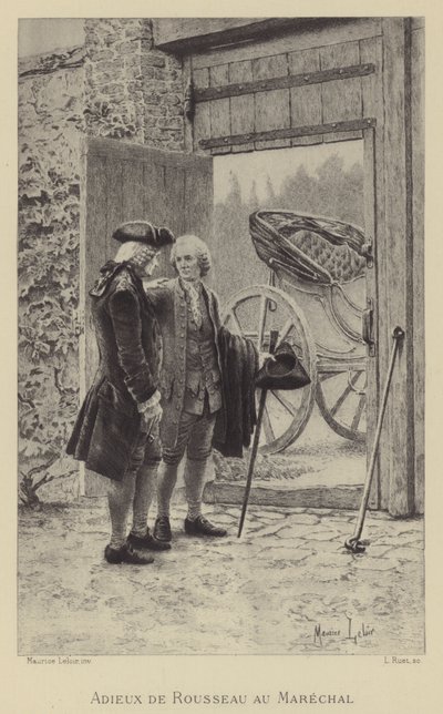 Addio di Rousseau al Maresciallo da Maurice Leloir