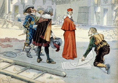 Storia della Francia: Cardinale Richelieu (Armand Jean du Plessis) da Maurice Leloir