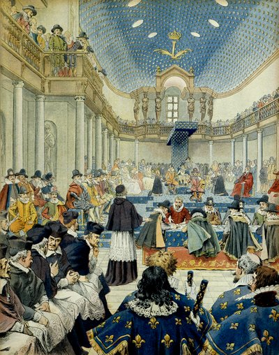 Storia di Francia: Cardinale Richelieu (Armand Jean du Plessis) da Maurice Leloir