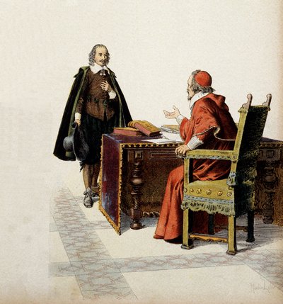 Storia della Francia: Cardinale de Richelieu (Armand Jean du Plessis) da Maurice Leloir