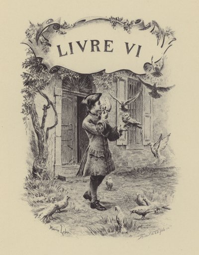 Illustrazione per il Libro VI delle Confessioni di Jean-Jacques Rousseau da Maurice Leloir