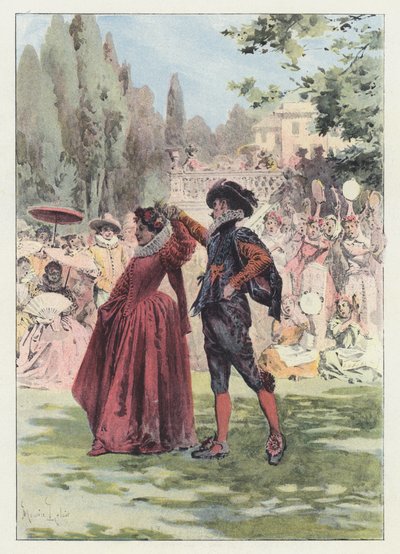 Illustrazione per Gil Blas da Maurice Leloir