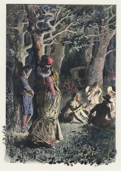 Illustrazione per Gil Blas da Maurice Leloir