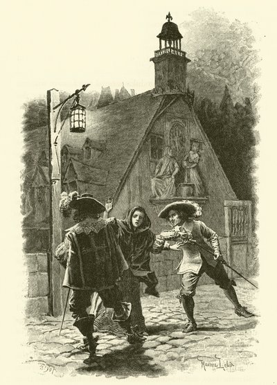 Illustrazione per I Tre Moschettieri da Maurice Leloir