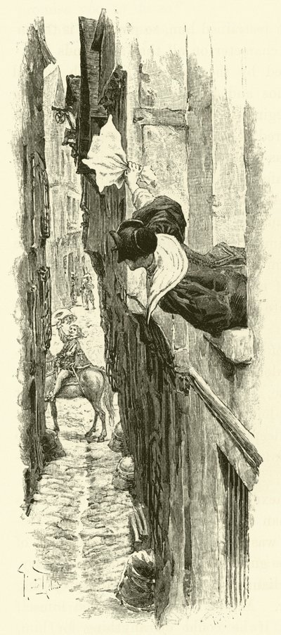 Illustrazione per I Tre Moschettieri da Maurice Leloir