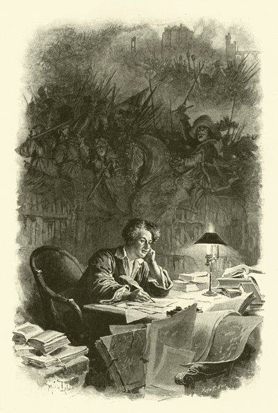 Illustrazione per I tre moschettieri da Maurice Leloir