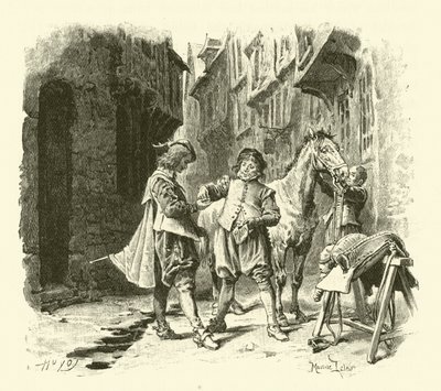 Illustrazione per I tre moschettieri da Maurice Leloir