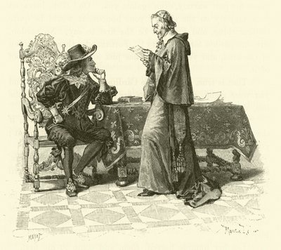 Illustrazione per I tre moschettieri da Maurice Leloir