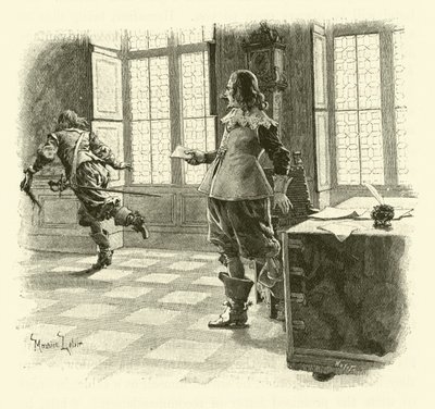 Illustrazione per I tre moschettieri da Maurice Leloir