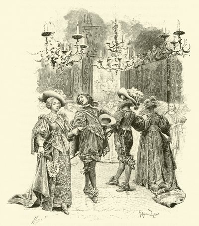 Illustrazione per I tre moschettieri da Maurice Leloir