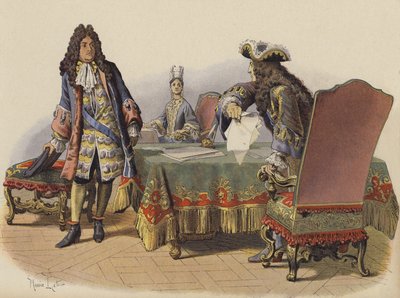 Insulto al re negli appartamenti di Madame de Maintenon da Maurice Leloir
