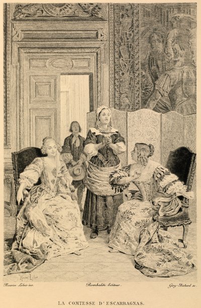 La contessa di Escarbagnas di Moliere da Maurice Leloir