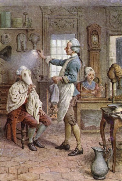 Il parrucchiere da Maurice Leloir