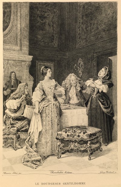 Le bourgeois gentilhomme di Moliere da Maurice Leloir