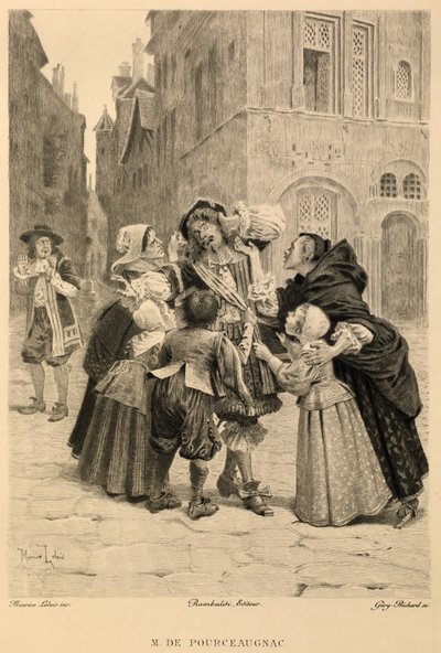 Monsieur de Pourceaugnac di Moliere da Maurice Leloir