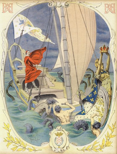 Richelieu dirige la nave dello Stato da Maurice Leloir