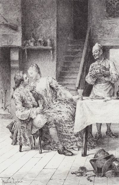 Scena da Manon Lescaut da Maurice Leloir