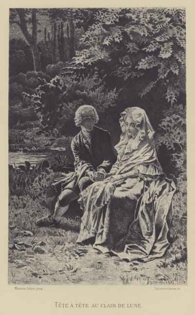 Tete-a-tete al chiaro di luna da Maurice Leloir
