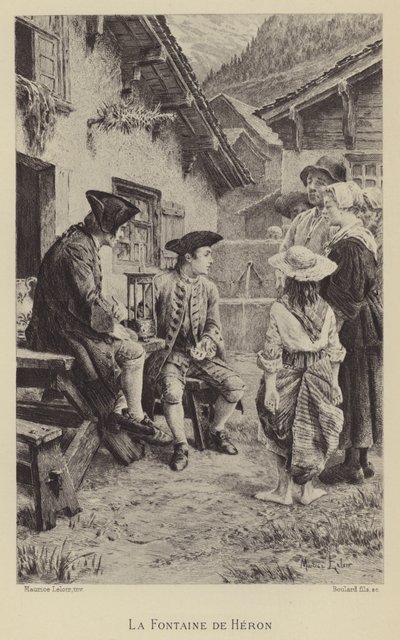 La fontana di Eroe da Maurice Leloir